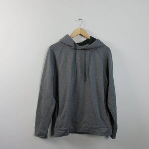 Lululemon Men's City Sweat Pullover Hoodie M Grey Heathered Coal Thermo 532